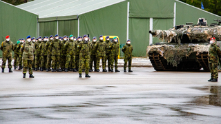 Páté výročí působení mezinárodního bojové uskupení v Litvě 