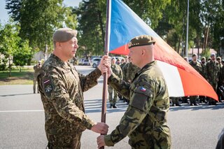 V Lotyšsku se vystřídali specialisté na minové zátarasy