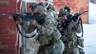 Prapor Mnohonárodního bojového uskupení na Slovensku nacvičoval bojovou pohotovost