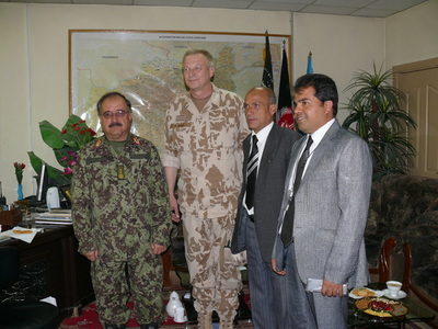 Commander of Afghan Air Force General Wardak and General Picek
