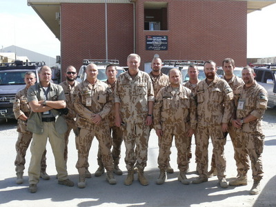 General Picek with Czech military policemen in Kabul