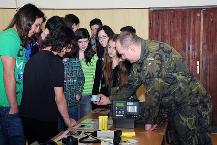 School children appreciate engaging manner Defence Educational Project is presented in class
