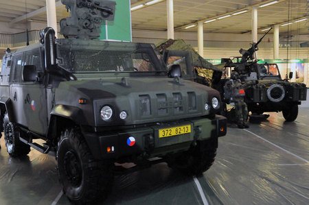 IVECO in green camouflage at IDET 2011