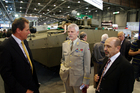 General Pavel during discussion with manufacturers' representatives over modernisation project of BMP-M2 SKCZ (= Slovak Republic + Czech Republic)