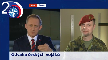 Kapitán Pavel Brichta, vojenský kaplan 4. brigády rychlého nasazení, Žatec