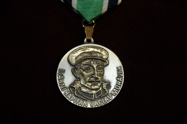 Commemorative Badge of Staff Captain Vaclav Moravek