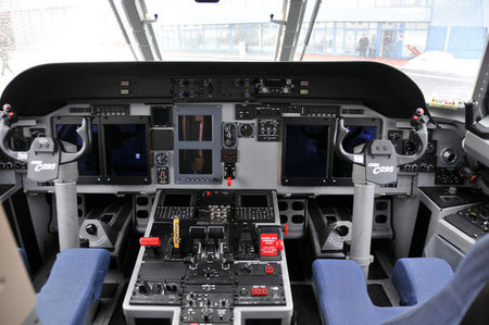 Cockpit of the aircraft
