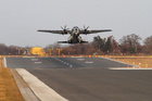 CASA C-295M takes off