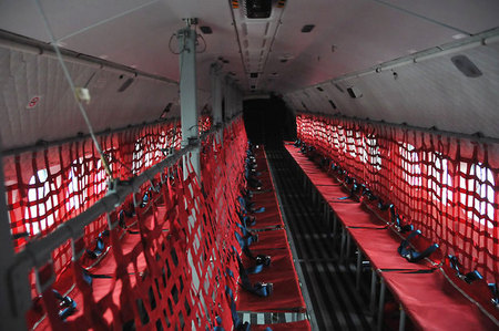Space for almost seventy paratroopers
