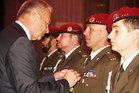 Minister decorates soldiers