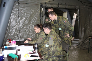 Štáby se učily řídit ženijní jednotky v akci