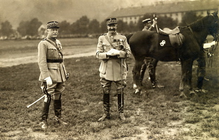 General Maurice Pellé (left) and his successor General Eugène Mittelhausser