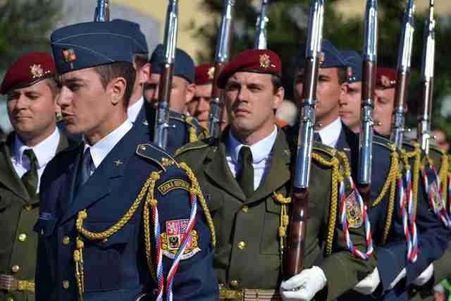 From exhibition of the Honour Guard at Roznovska valaska 2014