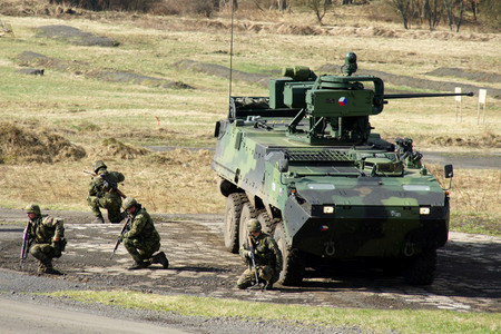 Czech military is equipped with wheeled armoured personnel carrier Pandur 