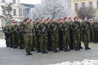Věrnost vlasti ve Vyškově přísahalo přes tři sta vojáků, vojákyň, rekrutů i aktivních záložníků
