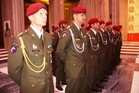 Soldiers of the 1st ACR Unit in EU TM at the ceremony  