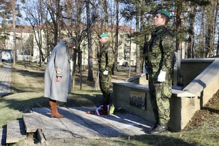 Minister Černochová honoured the memory of the fallen 7MechBde service personnel in Hranice