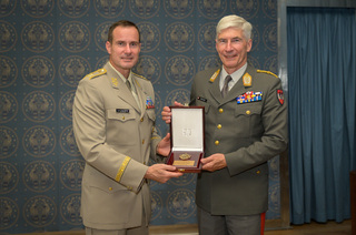 Generál Řehka jednal s předsedou Vojenského výboru EU generálem Briegerem