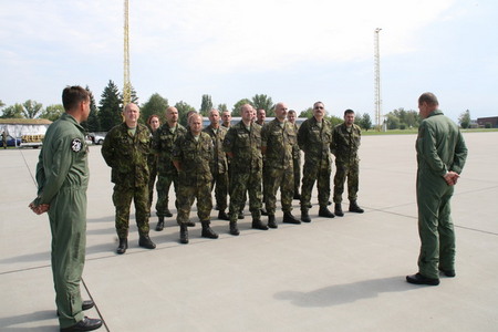 First part of the 2nd Contingent before departure from the Caslav Air Base