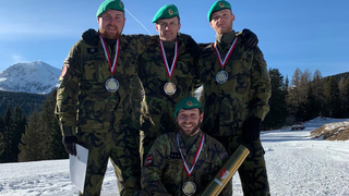 Vojáci z pražské posádky přivezli stříbro a bronz ze závodů Winter Games v rakouských Alpách