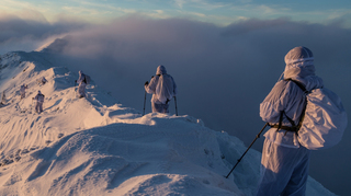 Vojáci 7. mechanizované brigády cvičili na vrcholcích Krkonoš
