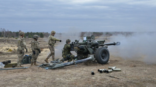 Dělostřelci se zapojili do mezinárodního cvičení Dynamic Front 2019 v Polsku a Lotyšsku