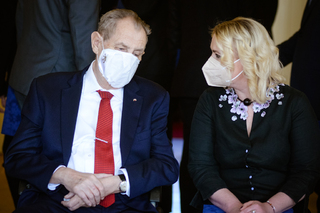President Miloš Zeman and Defence Minister Jana Černochová