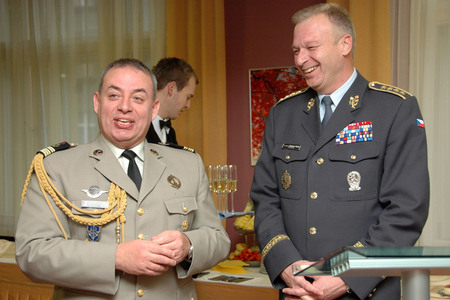 French Defence Attaché Colonel Bruno Bucherie addresses the meeting