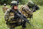 Illustration picture to the article Soldiers receive a new assault rifle