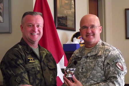 General Zizka with General Horst at the US CENTCOM
