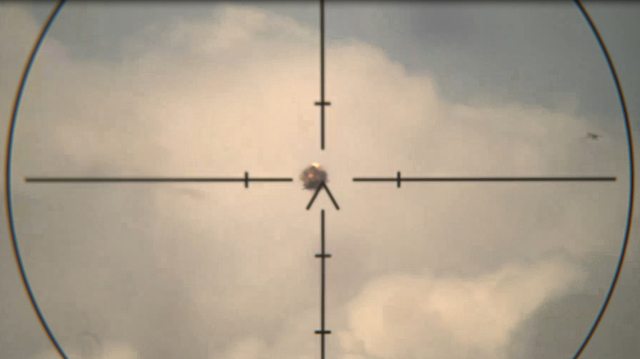 The target destroyed