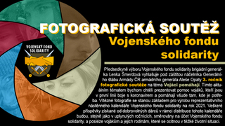 Vojenský fond solidarity vyhlašuje 3. ročník fotografické soutěže
