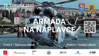 Vrtulníky, seskoky výsadkářů i spousta armádní techniky. Přijďte v Praze na Náplavku za armádou!
