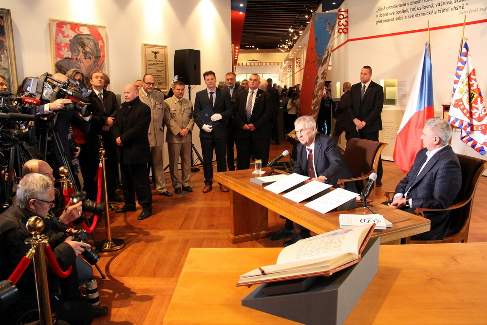 President Milos Zeman opens ‘Touches of Statehood’ exhibition