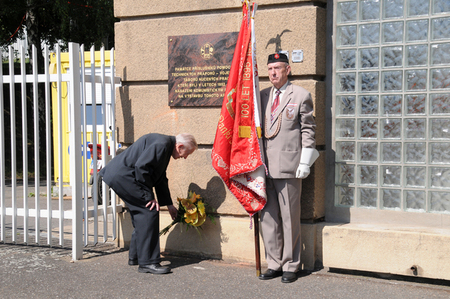 From unveiling of the memorial plaque