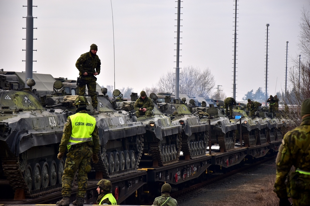 Battalion ready for departure by rail