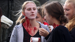 Katastrofa na letišti. Studenti hráli zraněné na speciálním armádním výcviku