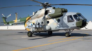 Vrtulník Mi-171Š v nových barvách. Do kamufláže se vešla celá 55letá služba v české armádě