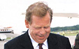 President Vaclav Havel Meets Soldiers