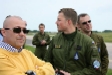 MO Barták a velitel kontingentu major Míka na letišti