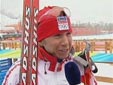 Katerina Neumannova - Picture taken live from Czech Television 1