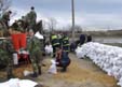 Sandsack Barrier