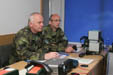 Colonel Josef Slavík - Commander of the Brigade with Chief of Fire Control