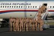 Leaving Tu-154 Aircraft