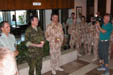 From the left: Colonel Jan Gireth (in green) and Colonel Jiří Neubauer (in sand uniform)