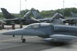 L-159 ALCA leaving its stand. TORNADO aircraft in the rear