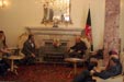 From the left: Minister Schwarzenberg and President Karzai