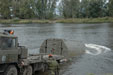 First pontoon goes to the Elbe river